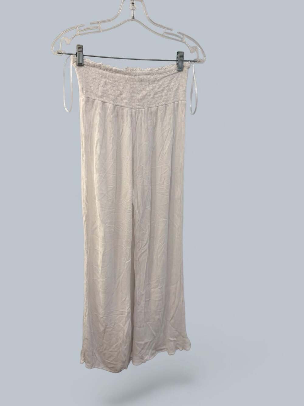 Tularosa White Smocked Waist Pant